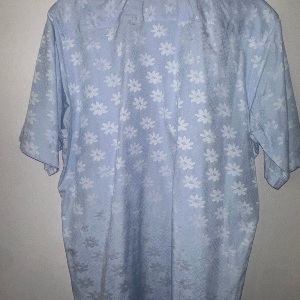 Bugatchi Men Large Classic Fit “Flower” Pattern Shirt - Picture 3 of 9